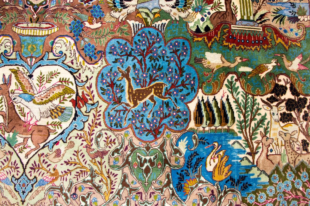 Dywan perski - Klasyczny - 390 x 300 cm - wielokolorowy