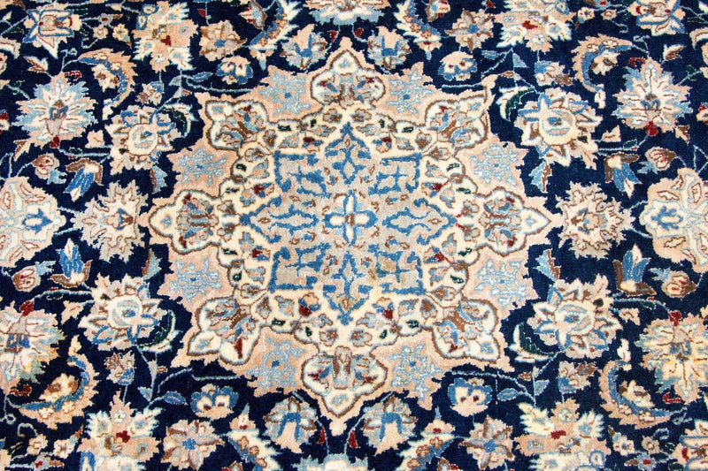 Dywan perski - Nain - Premium - 236 x 135 cm - ciemnoniebieski