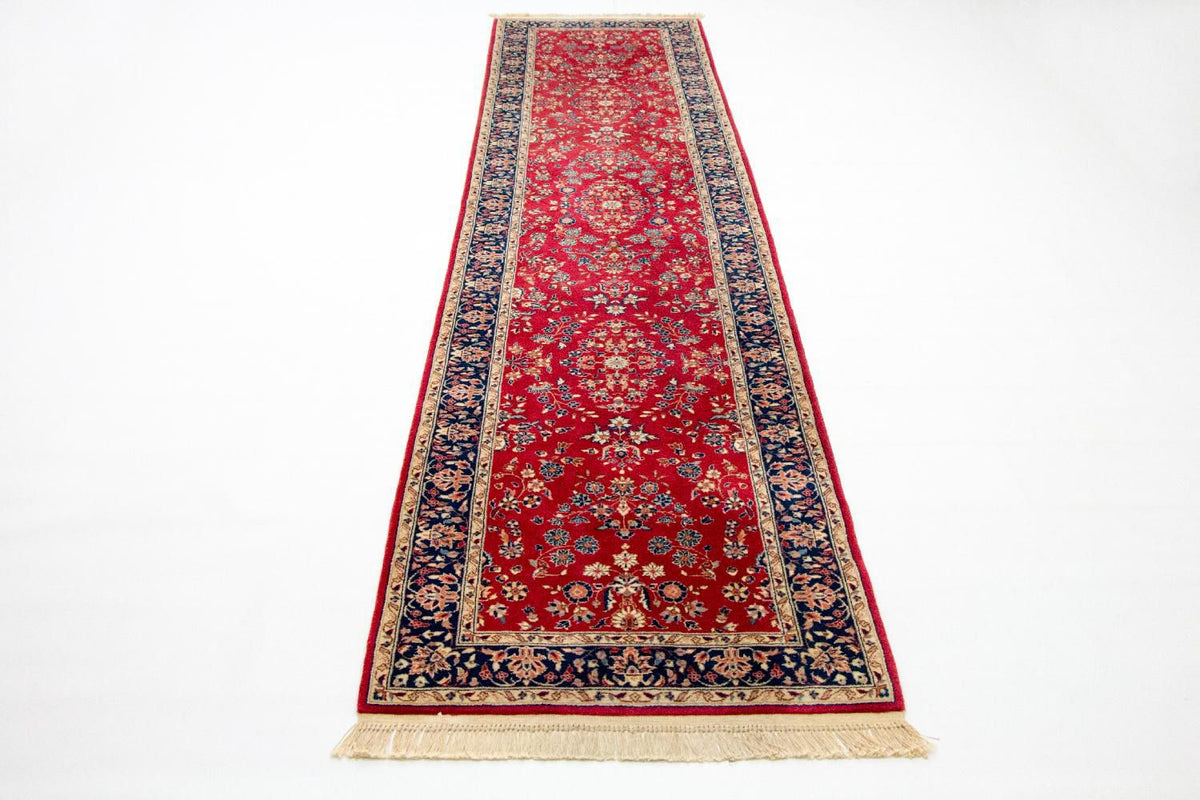 Biegacz Dywan perski - Tabriz - 336 x 78 cm - czerwony