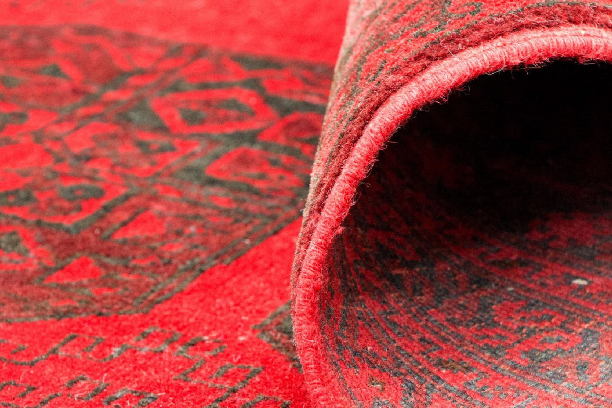 Afgański dywan - Bukhara - 292 x 203 cm - czerwony