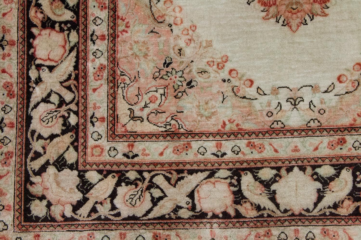 Jedwabny dywan - Ghom Silk - Premium - 120 x 70 cm - beżowy