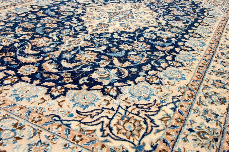 Dywan perski - Nain - Królewski - 180 x 116 cm - ciemnoniebieski