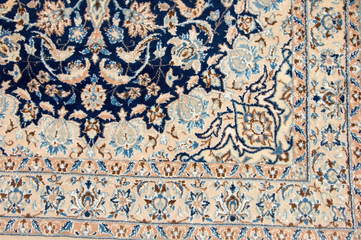 Dywan perski - Nain - Królewski - 180 x 116 cm - ciemnoniebieski