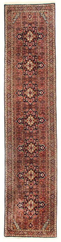 Biegacz Perski dywan - Bijar - Royal - 397 x 89 cm - czerwony