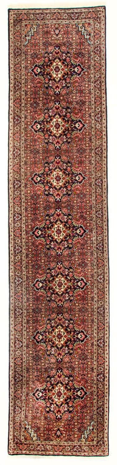Biegacz Perski dywan - Bijar - Royal - 397 x 89 cm - czerwony