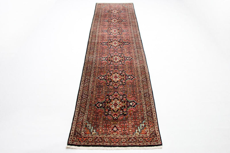 Biegacz Perski dywan - Bijar - Royal - 397 x 89 cm - czerwony