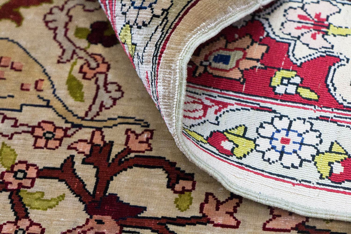 Jedwabny dywan - Hereke Silk - Premium - 150 x 92 cm - beżowy