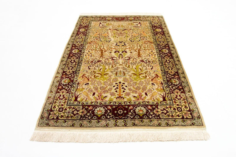 Jedwabny dywan - Hereke Silk - Premium - 150 x 92 cm - beżowy