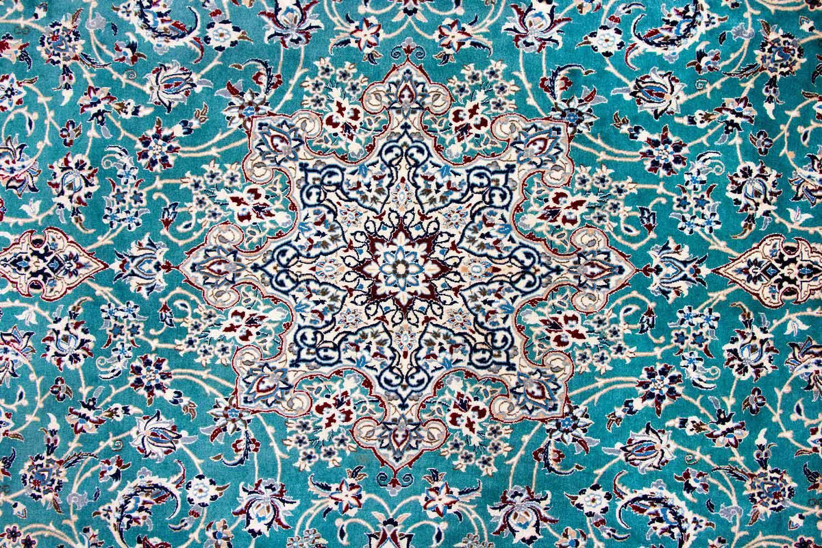 Dywan perski - Nain - Premium - 357 x 219 cm - zielona