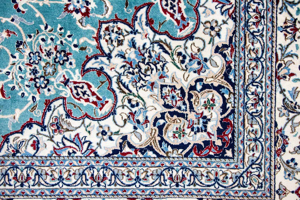 Dywan perski - Nain - Premium - 357 x 219 cm - zielona