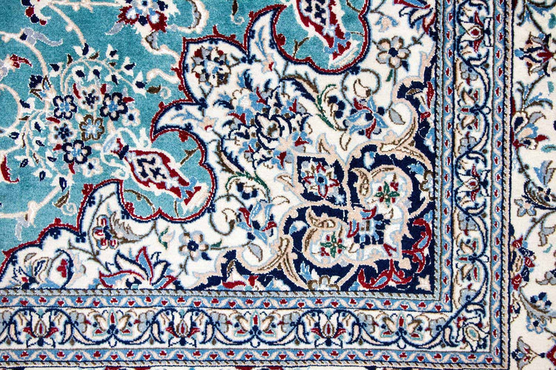 Dywan perski - Nain - Premium - 357 x 219 cm - zielona