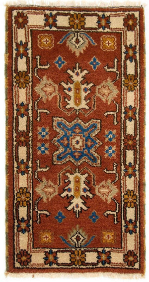 Dywan orientalny - 120 x 64 cm - rdza