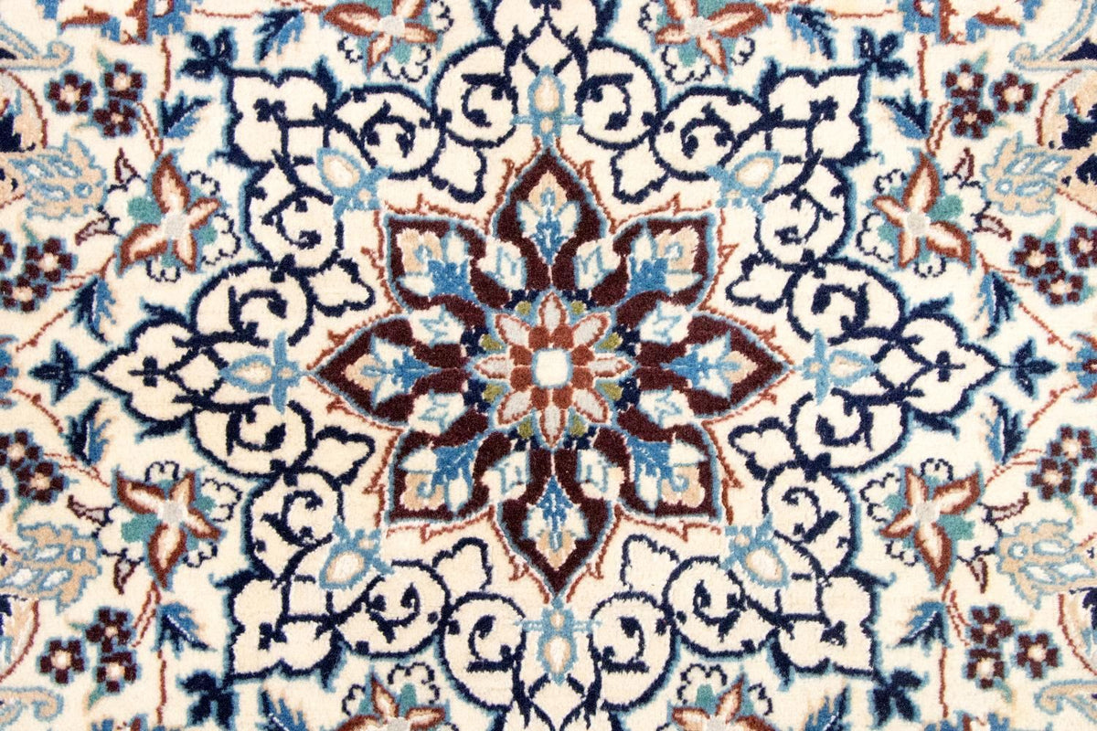 Dywan perski - Nain - Królewski okrągły  - 210 x 210 cm - ciemnoniebieski