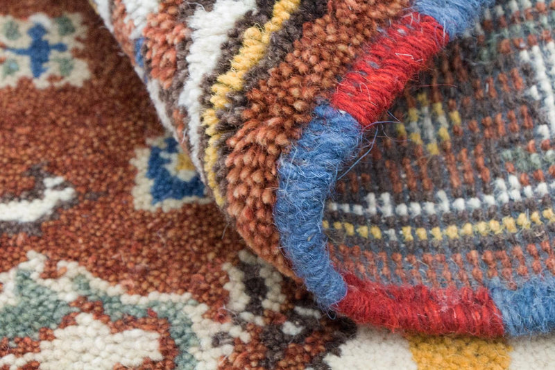 Dywan orientalny - 92 x 61 cm - brązowy