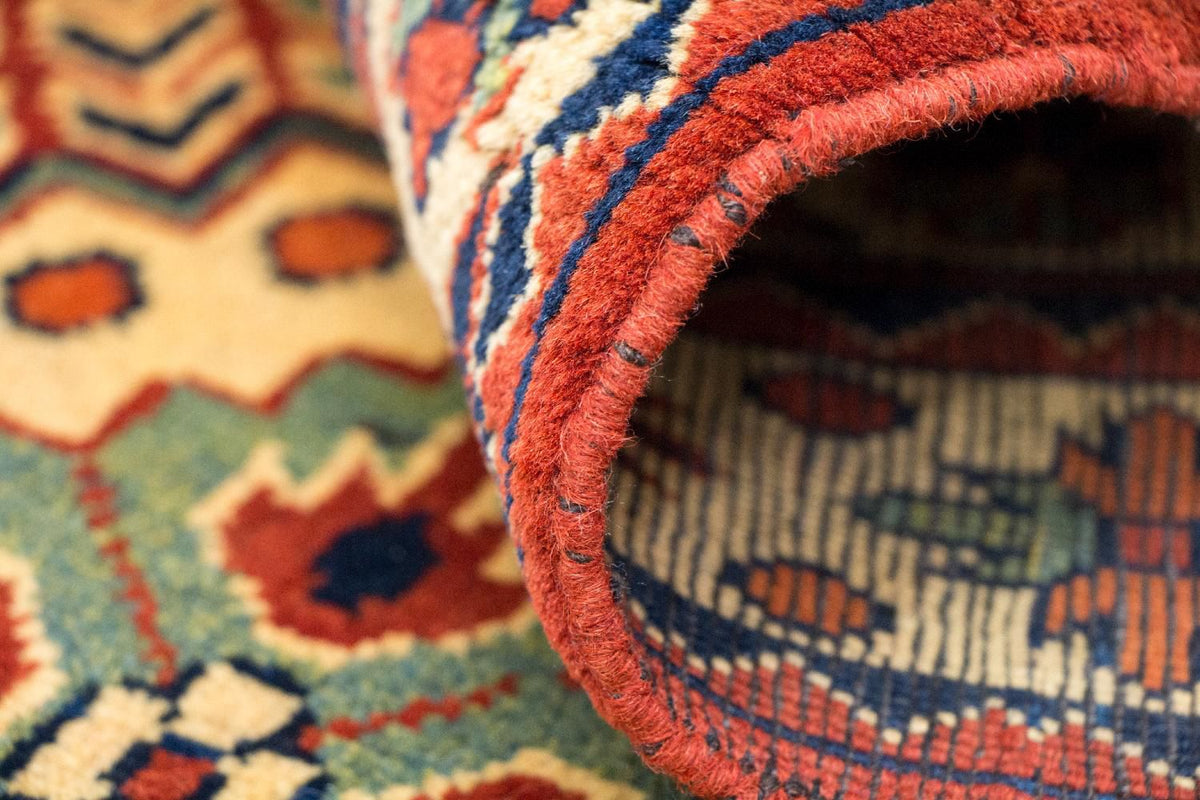 Biegacz Afgański dywan - Hatshlu - 296 x 88 cm - czerwony