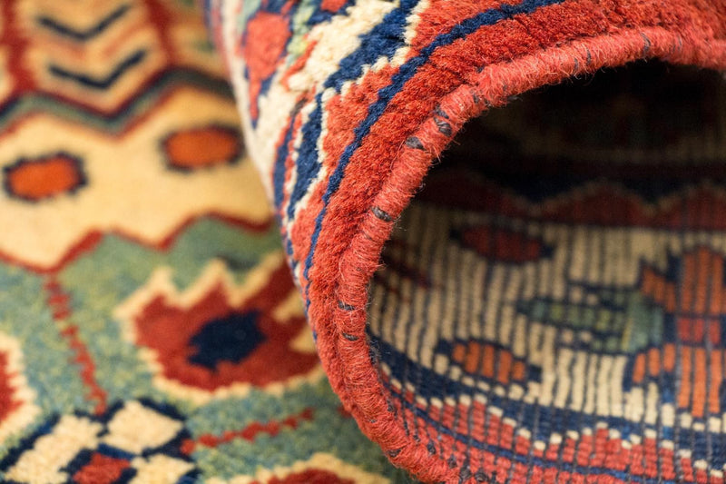 Biegacz Afgański dywan - Hatshlu - 296 x 88 cm - czerwony