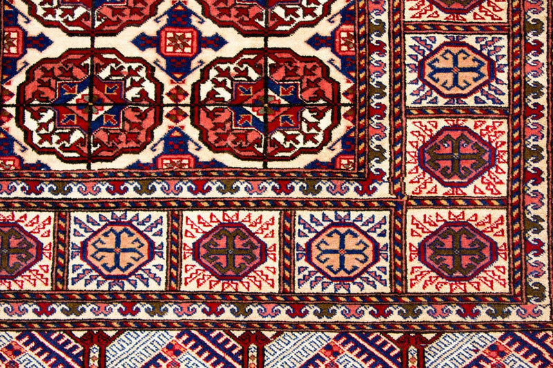 Biegacz Jedwabny dywan - jedwab afgański - 284 x 82 cm - czerwony