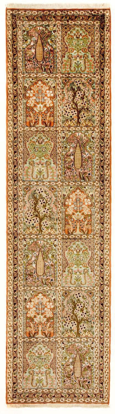 Jedwab kaszmirski Dywan 82x313cm - Dywan orientalny