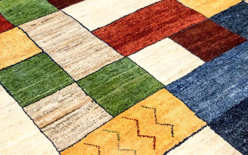 Dywan Gabbeh - Loribaft Perski - 249 x 175 cm - kolorowe