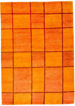 Dywan Gabbeh - Indus - 239 x 168 cm - pomarańczowy