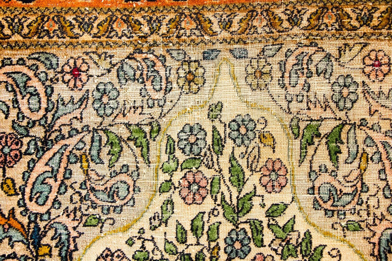 Jedwabny dywan - Kashmir Silk - 150 x 92 cm - wielokolorowy