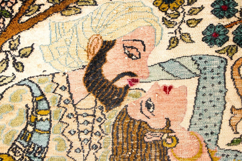 Jedwabny dywan - Kashmir Silk - 150 x 92 cm - wielokolorowy