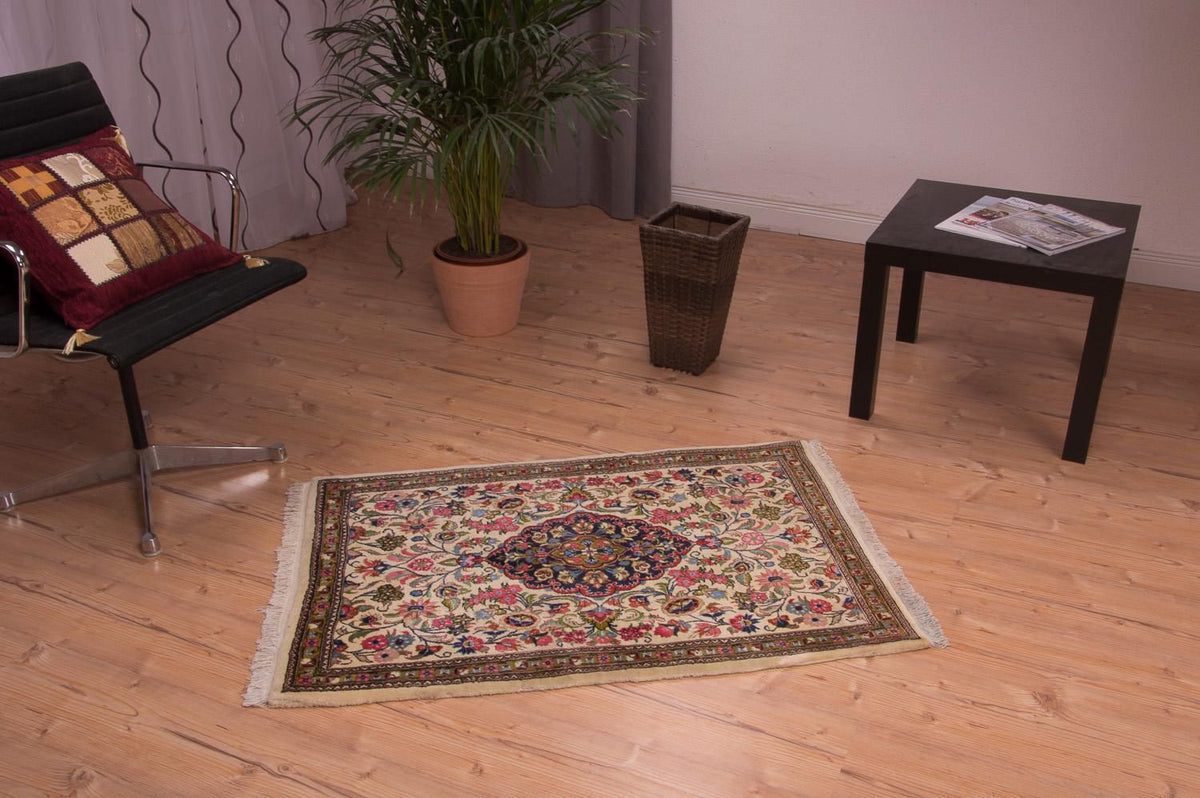 Dywan perski - Ghom - 110 x 77 cm - wielokolorowy