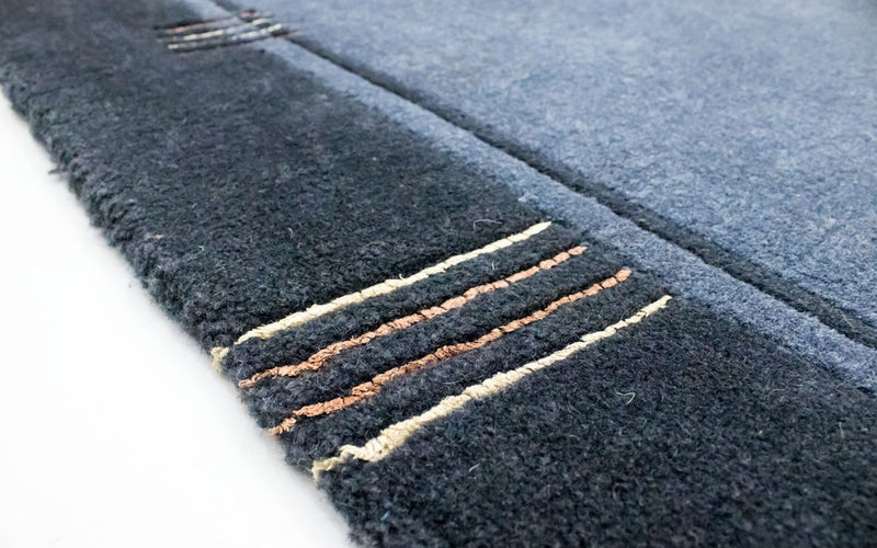 Dywan z Nepalu - 234 x 170 cm - jasnoniebieski