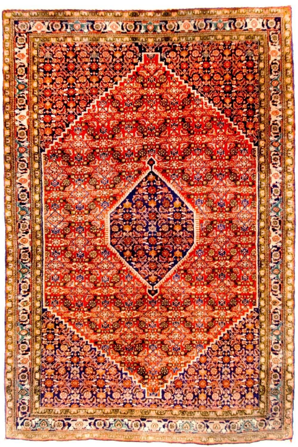Perski dywan - Bijar - Royal - 174 x 115 cm - czerwony