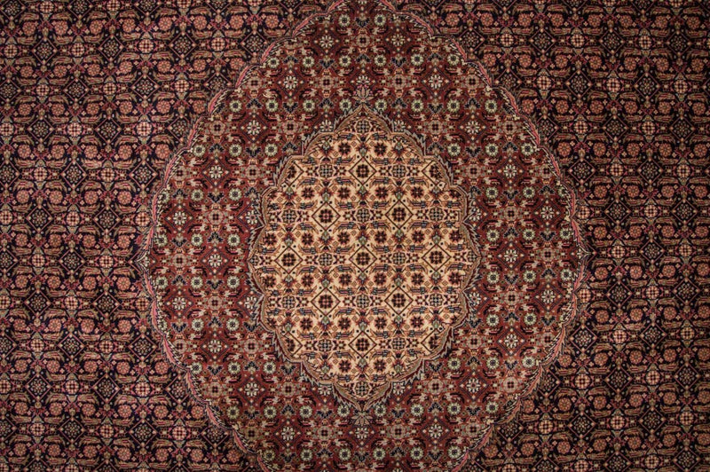 Dywan perski - Tabriz - Królewski - 353 x 252 cm - ciemnoniebieski