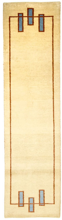 Biegacz Dywan Gabbeh - Indus - 294 x 80 cm - beżowy