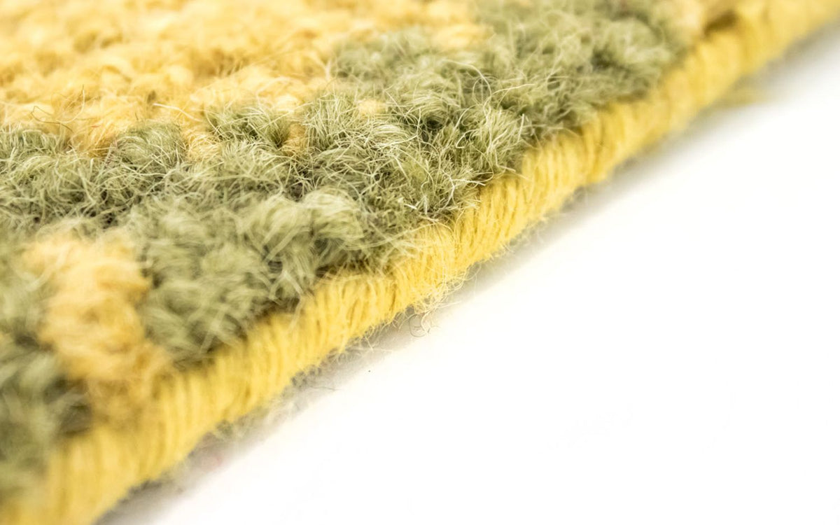 Dywan wełniany - 243 x 152 cm - żółty