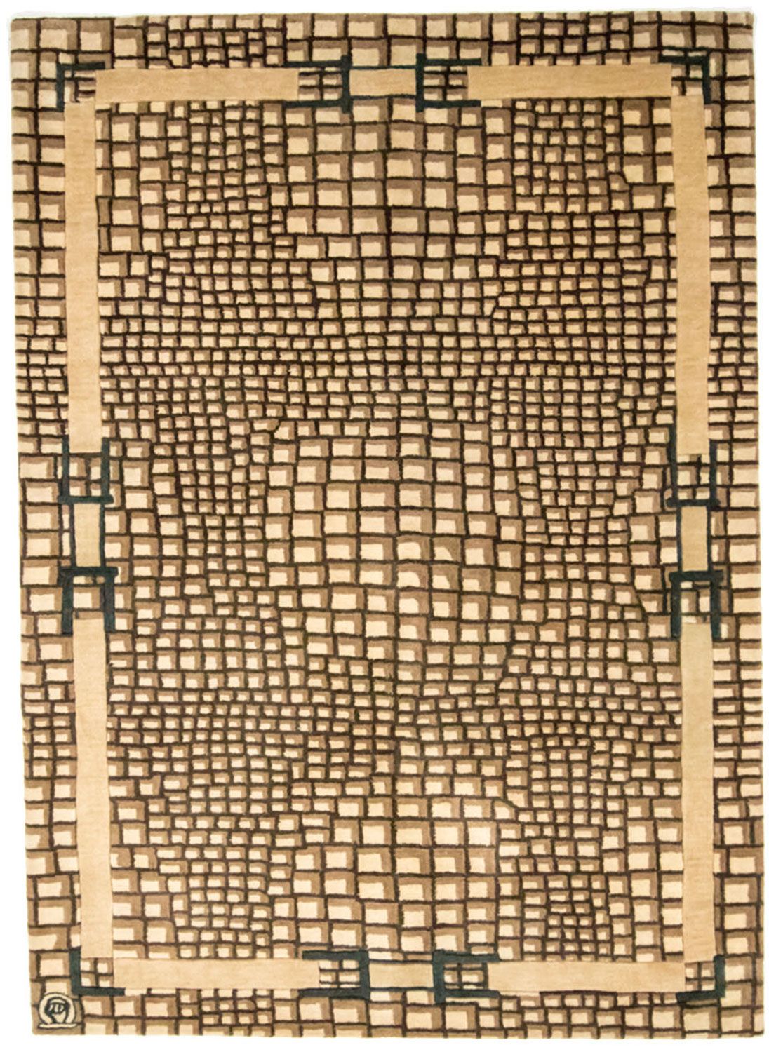 Dywan wełniany - 243 x 170 cm - wielokolorowy