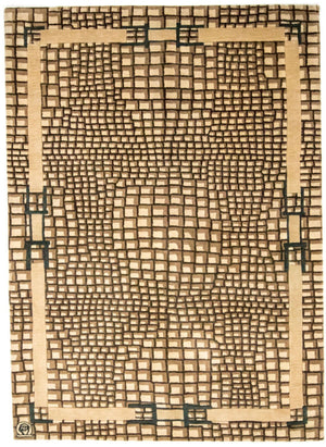 Dywan wełniany - 243 x 170 cm - wielokolorowy