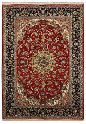 Dywan perski - Isfahan - Premium - 224 x 157 cm - czerwony