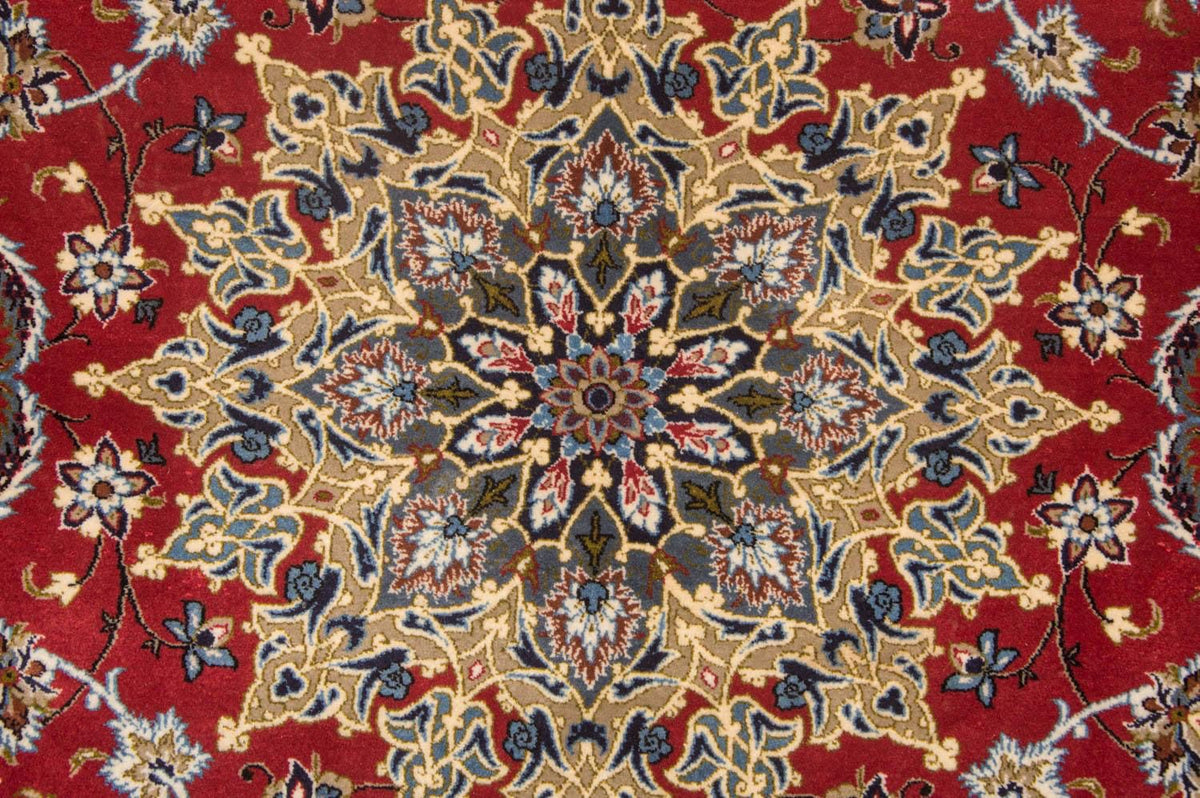 Dywan perski - Isfahan - Premium - 224 x 157 cm - czerwony