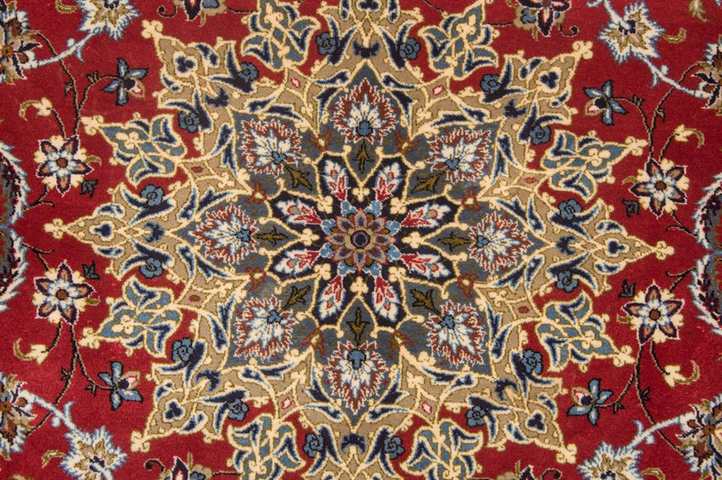 Dywan perski - Isfahan - Premium - 224 x 157 cm - czerwony