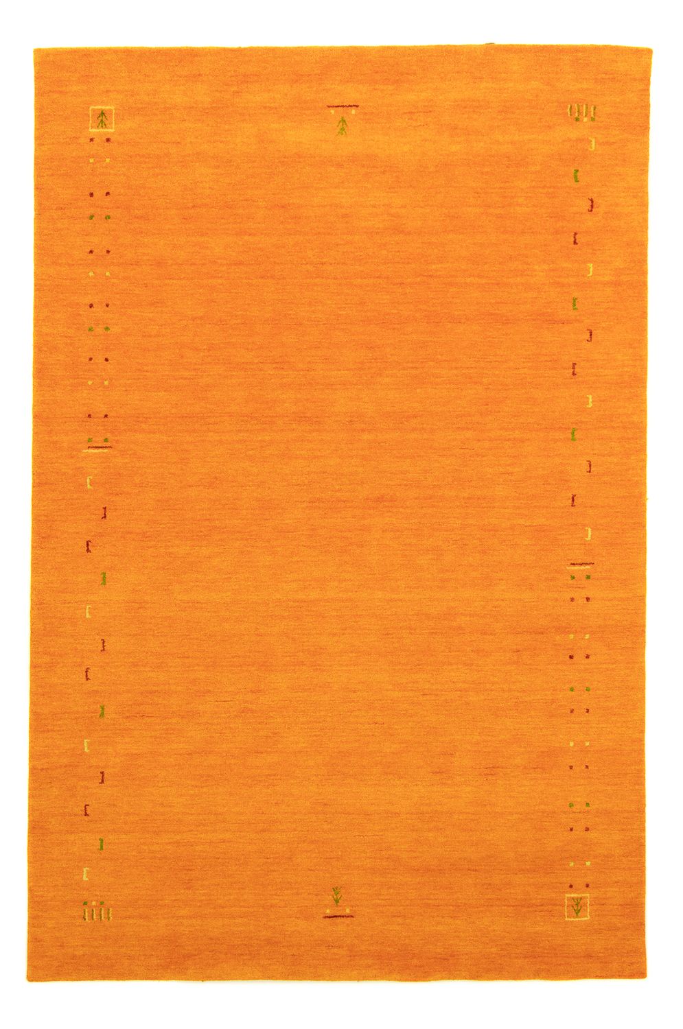 Dywan Gabbeh - Indus kwadratowy  - 200 x 200 cm - pomarańczowy