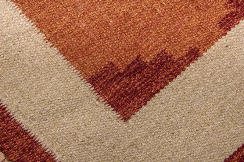 Dywan Kelim - modny - 200 x 140 cm - pomarańczowy