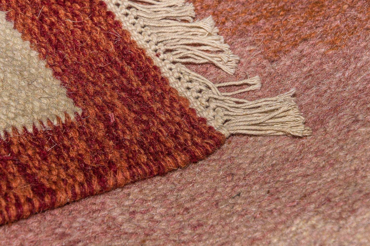 Dywan Kelim - modny - 200 x 140 cm - pomarańczowy