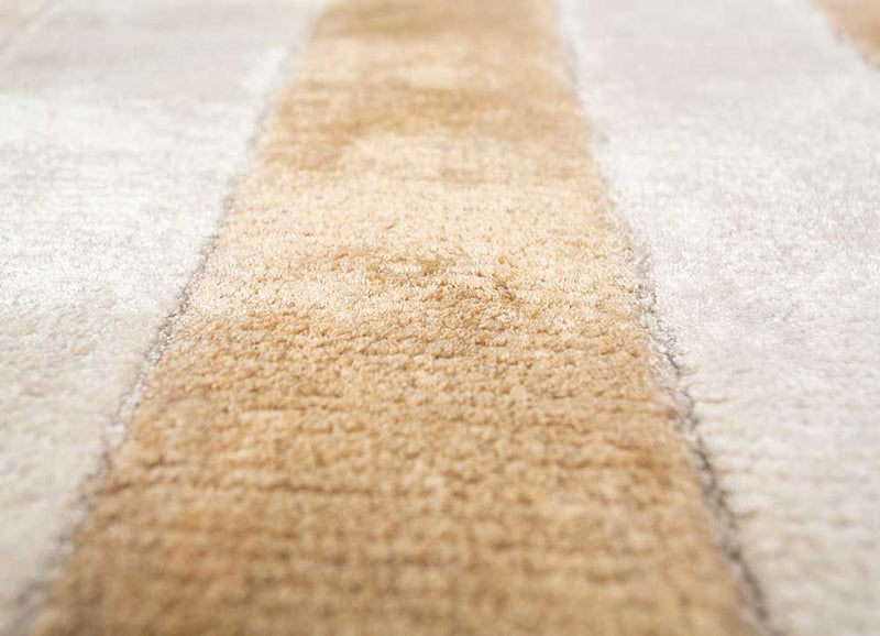 Designerski dywan owalny  - 270 x 180 cm - brązowy