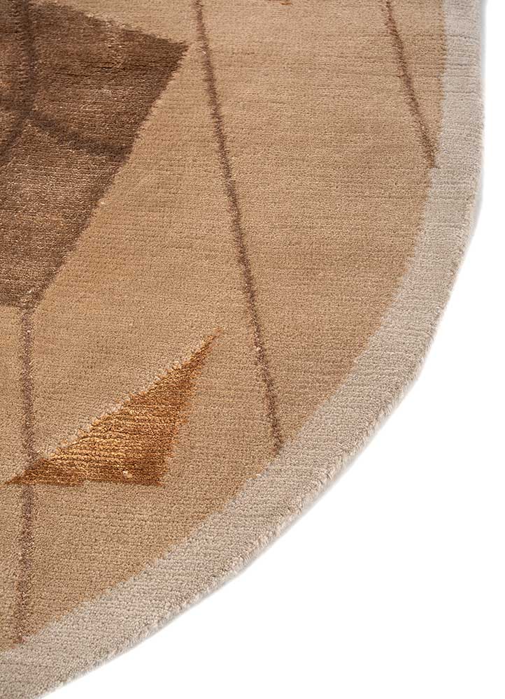 Dywan wełniany owalny  - 240 x 150 cm - beżowy