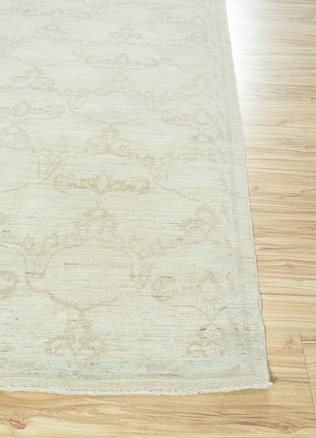 Dywan wełniany - 268 x 188 cm - kremowy