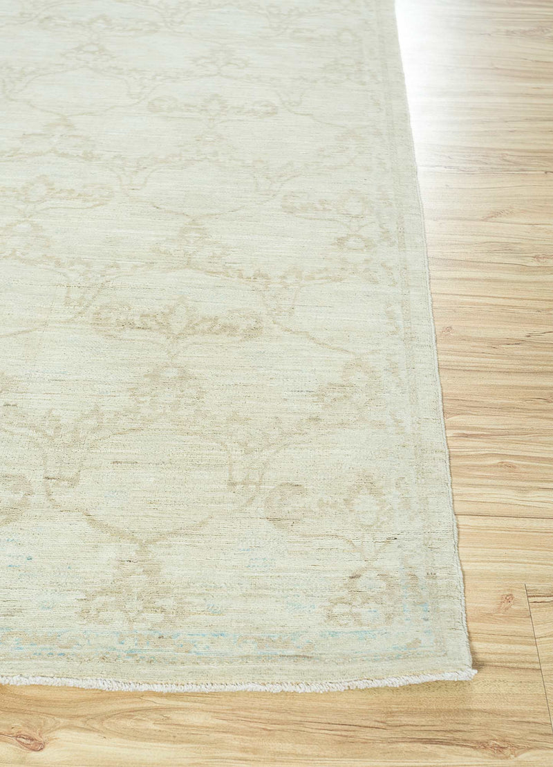 Dywan wełniany - 268 x 188 cm - kremowy