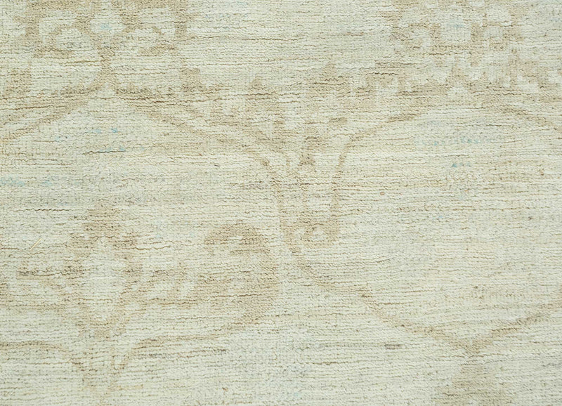 Dywan wełniany - 268 x 188 cm - kremowy