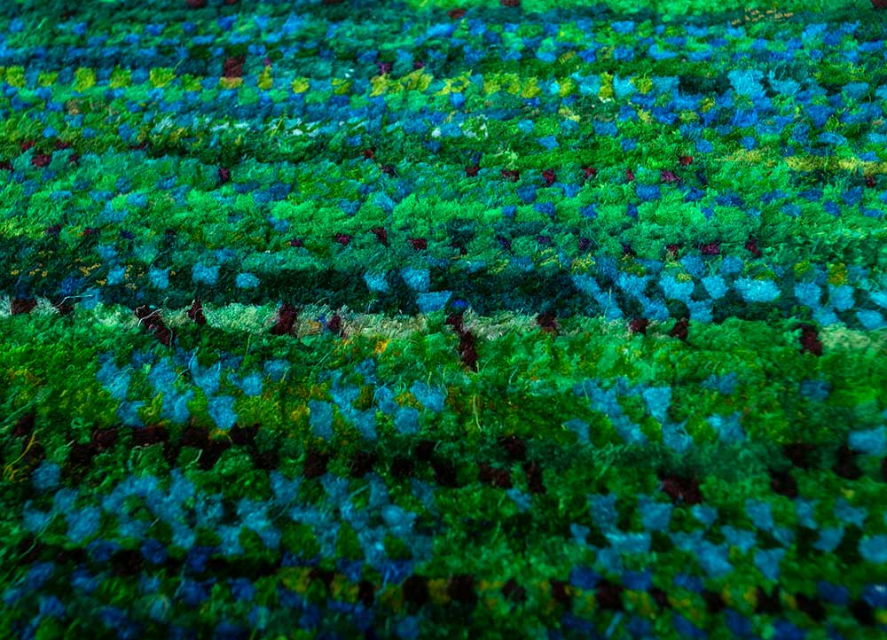 Designerski dywan - 300 x 240 cm - zielona