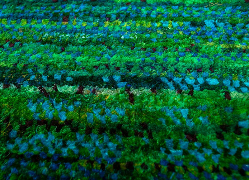 Designerski dywan - 300 x 240 cm - zielona