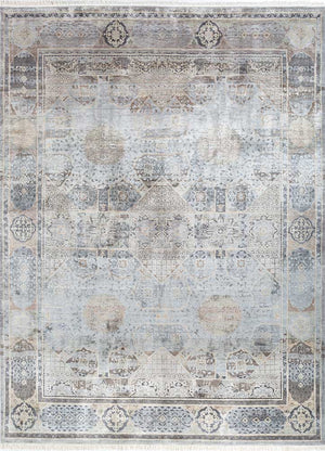 Designerski dywan - 300 x 240 cm - jasnoszary