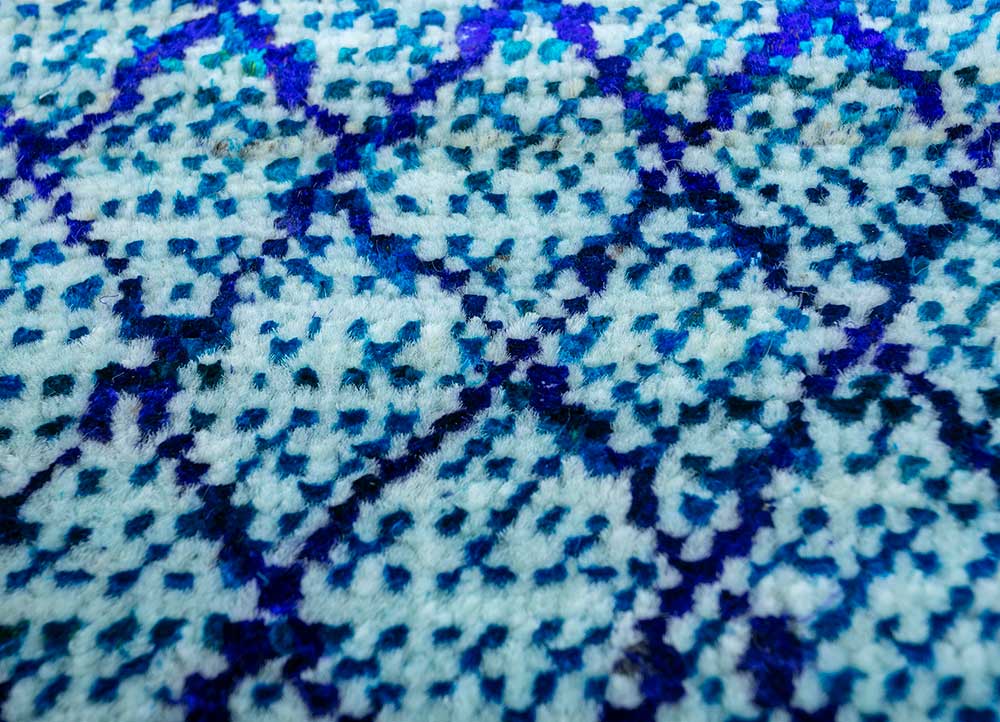 Dywan wełniany - 300 x 240 cm - jasnoniebieski