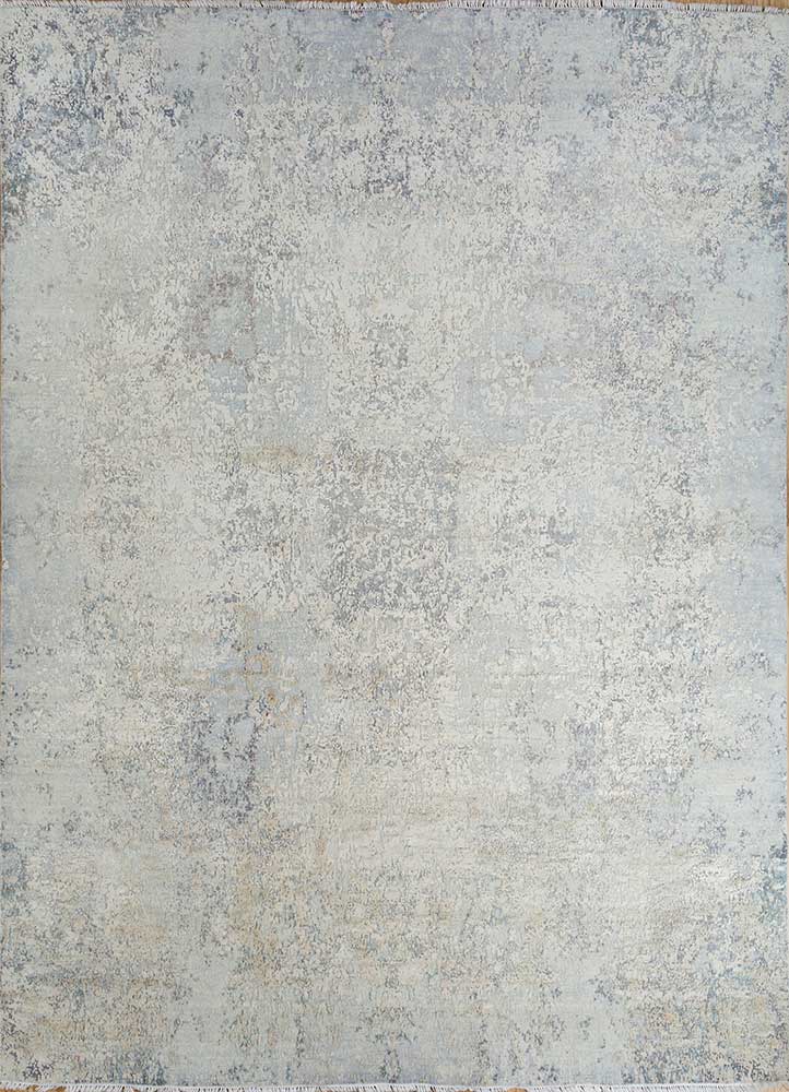 Dywan wełniany - 298 x 235 cm - srebrny